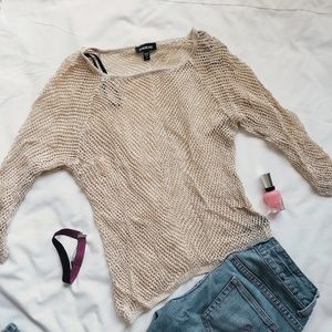 bebe Tops - Bebe gold knit top bebe Tops - Bebe gold knit top